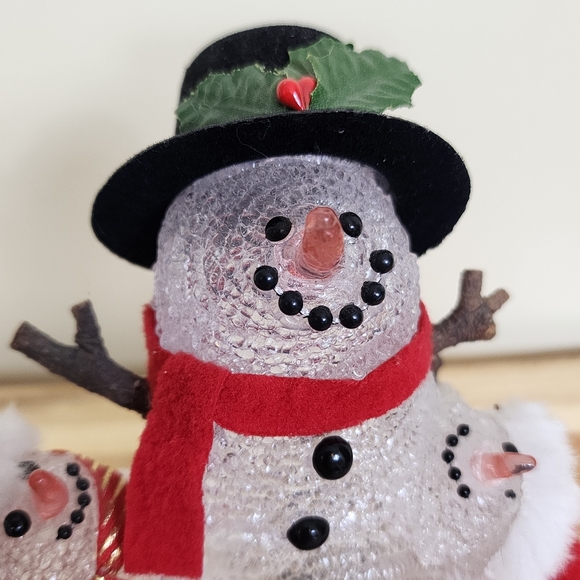 Vintage Christmas Snowmen Lamp - Picture 7 of 11